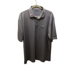 HL Sport Polo Grey White Gingham Check Polo Performance Luxury (XL)